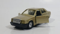 Solido HiFi 43 Mercedes 190 Gold 1/43 Scale No. 1506 Die Cast Toy Car Vehicle with Opening Doors