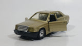 Solido HiFi 43 Mercedes 190 Gold 1/43 Scale No. 1506 Die Cast Toy Car Vehicle with Opening Doors