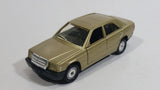 Solido HiFi 43 Mercedes 190 Gold 1/43 Scale No. 1506 Die Cast Toy Car Vehicle with Opening Doors