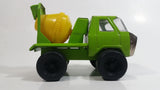 Vintage Buddy L Cement Mixing Truck Lime Green and Yellow Pressed Steel Construction Equipment Toy Vehicle