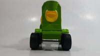 Vintage Buddy L Cement Mixing Truck Lime Green and Yellow Pressed Steel Construction Equipment Toy Vehicle