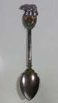 100 Mile House British Columbia Stage Coach and Grizzly Bear Themed Metal Spoon