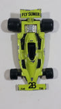 1985 Summer Marz SM No. 86 41 "Fly Sumer" #28 Fluorescent Yellow Die Cast Toy Race Car Vehicle