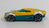 2018 Hot Wheels HW Sports MR11 Yellow Football Soccer Die Cast Toy Car Vehicle