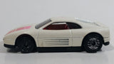 1992 Hot Wheels Ferrari 348 White Die Cast Toy Car Vehicle