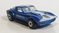 1992 Matchbox Corvette Grand Sport Blue 1:58 Scale Die Cast Toy Car Vehicle