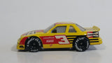 1991 Matchbox Hot Stocks Pit Stop Action Chevrolet Lumina Yellow #3 Champion 1:66 Scale Die Cast Toy Race Car Vehicle