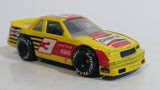 1991 Matchbox Hot Stocks Pit Stop Action Chevrolet Lumina Yellow #3 Champion 1:66 Scale Die Cast Toy Race Car Vehicle