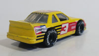 1991 Matchbox Hot Stocks Pit Stop Action Chevrolet Lumina Yellow #3 Champion 1:66 Scale Die Cast Toy Race Car Vehicle