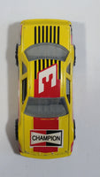 1991 Matchbox Hot Stocks Pit Stop Action Chevrolet Lumina Yellow #3 Champion 1:66 Scale Die Cast Toy Race Car Vehicle