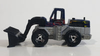 2001 Hot Wheels CAT Wheel Loader 527 Yellow Dark Blue & Silver Die Cast Toy Construction Vehicle