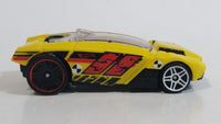 2016 Hot Wheels Stunt Circuit Rogue Hog Yellow Toy Car Vehicle