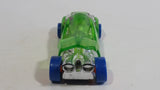 1994 Hot Wheels Top Speed Road Vac Clear Green with Chrome Plastic Die Cast Toy Car Vehicle with Hook Bottom