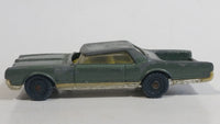 Vintage Husky Oldsmobile Spitfire Coupe Dark Olive Green Die Cast Toy Car Vehicle - Made in Great Britain