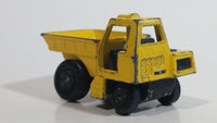 Vintage 1976 Matchbox Lesney Superfast Site Dumper Truck Yellow No. 26 Die Cast Toy Car Construction Equipment Machinery Vehicle - Made in England