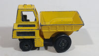 Vintage 1976 Matchbox Lesney Superfast Site Dumper Truck Yellow No. 26 Die Cast Toy Car Construction Equipment Machinery Vehicle - Made in England