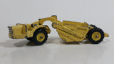 Vintage 1968 Mini Dinky Meccano No. 98 Michigan Scraper Yellow Die Cast Toy Car Construction Vehicle Made in Hong Kong