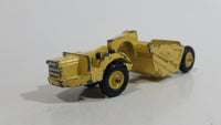 Vintage 1968 Mini Dinky Meccano No. 98 Michigan Scraper Yellow Die Cast Toy Car Construction Vehicle Made in Hong Kong