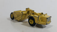 Vintage 1968 Mini Dinky Meccano No. 98 Michigan Scraper Yellow Die Cast Toy Car Construction Vehicle Made in Hong Kong