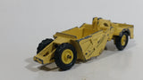 Vintage 1968 Mini Dinky Meccano No. 98 Michigan Scraper Yellow Die Cast Toy Car Construction Vehicle Made in Hong Kong