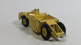 Vintage 1968 Mini Dinky Meccano No. 98 Michigan Scraper Yellow Die Cast Toy Car Construction Vehicle Made in Hong Kong