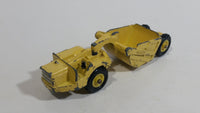 Vintage 1968 Mini Dinky Meccano No. 98 Michigan Scraper Yellow Die Cast Toy Car Construction Vehicle Made in Hong Kong