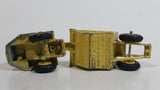 Vintage 1968 Mini Dinky Meccano No. 98 Michigan Scraper Yellow Die Cast Toy Car Construction Vehicle Made in Hong Kong