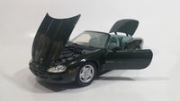 Maisto Jaguar XK8 Convertible Dark Green 1/18 Scale Die Cast Toy Car Vehicle with Opening Doors, Hood, and Trunk - Broken Wipers