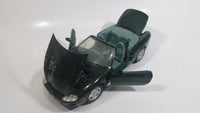 Maisto Jaguar XK8 Convertible Dark Green 1/18 Scale Die Cast Toy Car Vehicle with Opening Doors, Hood, and Trunk - Broken Wipers