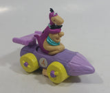 1997 Burger King The Flintstones Cartoon Characters Fred and Dino Pullback Motorized Friction Toy Log Shaped Vehicle