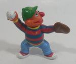 Applause Muppets Sesame Street Ernie Baseball Player Pitcher Character 2 1/2" Tall Hard Rubber Toy