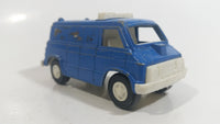 Vintage Tootsietoys Police S.W.A.T. Van Blue Plastic and Die Cast Toy Car Vehicle