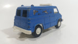 Vintage Tootsietoys Police S.W.A.T. Van Blue Plastic and Die Cast Toy Car Vehicle