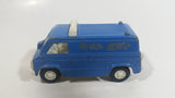 Vintage Tootsietoys Police S.W.A.T. Van Blue Plastic and Die Cast Toy Car Vehicle