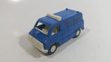 Vintage Tootsietoys Police S.W.A.T. Van Blue Plastic and Die Cast Toy Car Vehicle