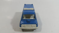 Vintage Tootsietoys Police S.W.A.T. Van Blue Plastic and Die Cast Toy Car Vehicle