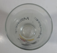 Disney Mickey Mouse Cartoon Character 5 1/2" Tall Frosted Glass Cup