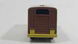 1980s Majorette Mercedes Betaillere Yellow Brown Animal Truck 1/100 Scale Die Cast Toy Car Vehicle