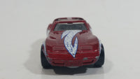 1998 Matchbox Street Cruisers Chevrolet Corvette T-Roof Dark Red Maroon Die Cast Toy Car Vehicle