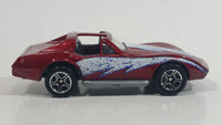 1998 Matchbox Street Cruisers Chevrolet Corvette T-Roof Dark Red Maroon Die Cast Toy Car Vehicle