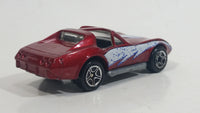 1998 Matchbox Street Cruisers Chevrolet Corvette T-Roof Dark Red Maroon Die Cast Toy Car Vehicle