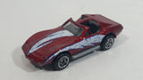 1998 Matchbox Street Cruisers Chevrolet Corvette T-Roof Dark Red Maroon Die Cast Toy Car Vehicle