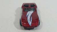 1998 Matchbox Street Cruisers Chevrolet Corvette T-Roof Dark Red Maroon Die Cast Toy Car Vehicle