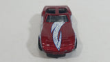 1998 Matchbox Street Cruisers Chevrolet Corvette T-Roof Dark Red Maroon Die Cast Toy Car Vehicle