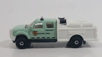 2012 Matchbox MBX National Park Ford F-550 Super Duty Mint Green and White Die Cast Toy Car Vehicle