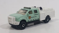 2012 Matchbox MBX National Park Ford F-550 Super Duty Mint Green and White Die Cast Toy Car Vehicle