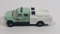 2012 Matchbox MBX National Park Ford F-550 Super Duty Mint Green and White Die Cast Toy Car Vehicle