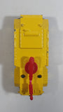 2012 Matchbox Airport Ground Crew Airport Fire Tanker Truck Yellow Die Cast Toy Car Emergency Vehicle