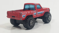 1985 to 1989 Matchbox 4x4 Mini Pick Up Truck "Aspen Ski Holidays" Die Cast Toy Car Vehicle