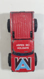 1985 to 1989 Matchbox 4x4 Mini Pick Up Truck "Aspen Ski Holidays" Die Cast Toy Car Vehicle